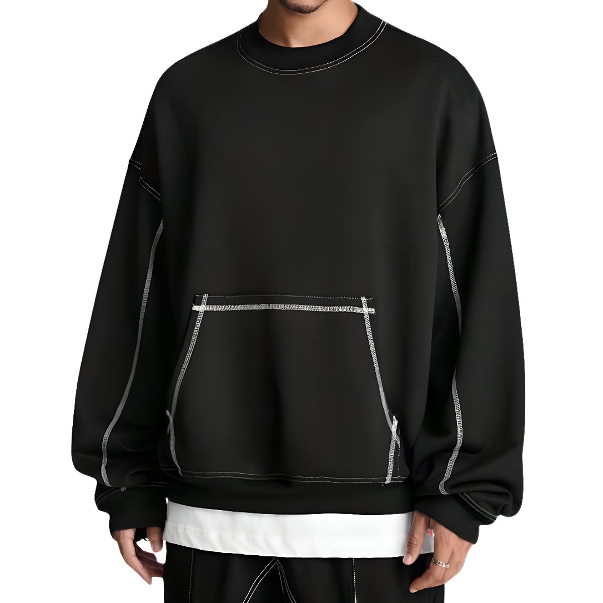 GENERICO - Polera Hombre Oversize Urbano