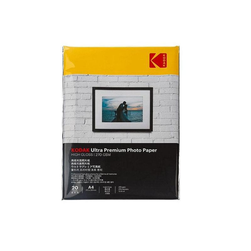 KODAK - Kodak Papel Fotográfico Ultra Premium 270gsm Gloss A4 20uds