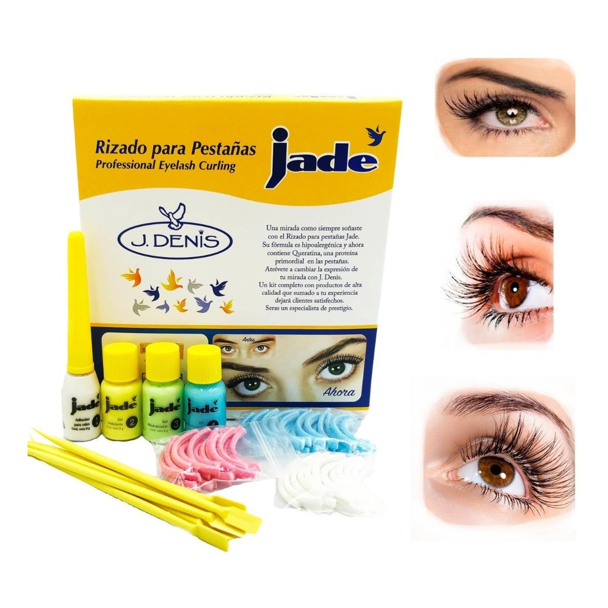 GENERICO - Kit Rizado De Pestañas Permanente Jade JDenis