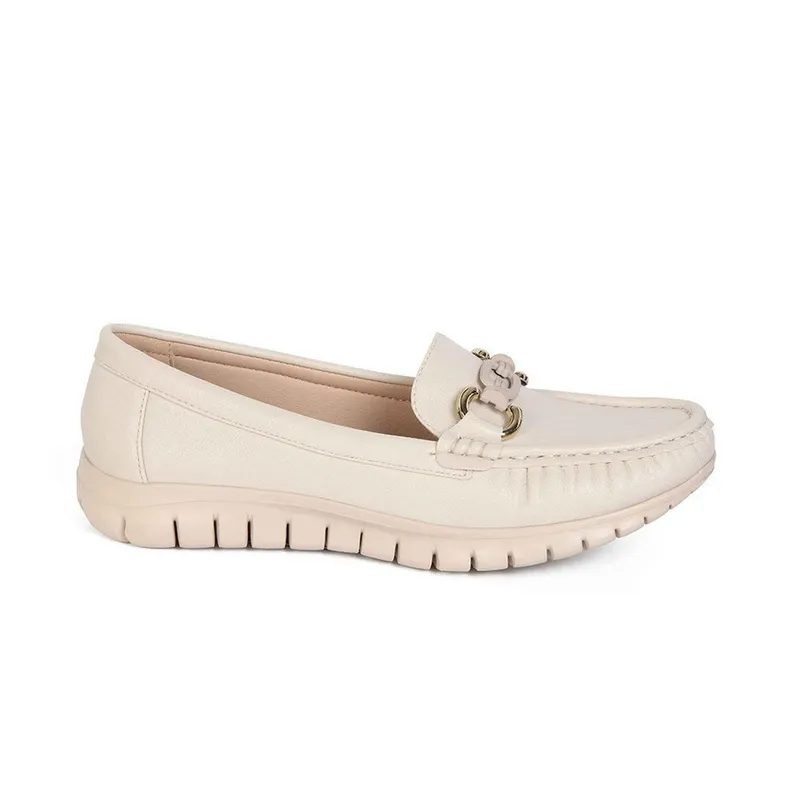 STHEF - MOCASIN MUJER STHEF BEIGE 8118