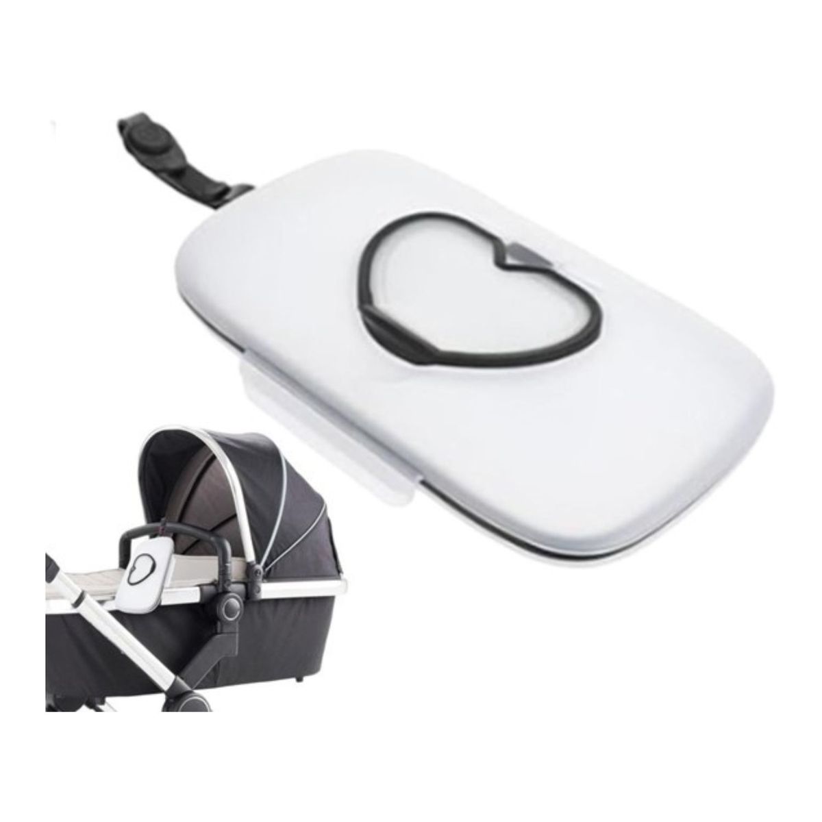 GENERICO - Porta Paños Humedos Corazon Black