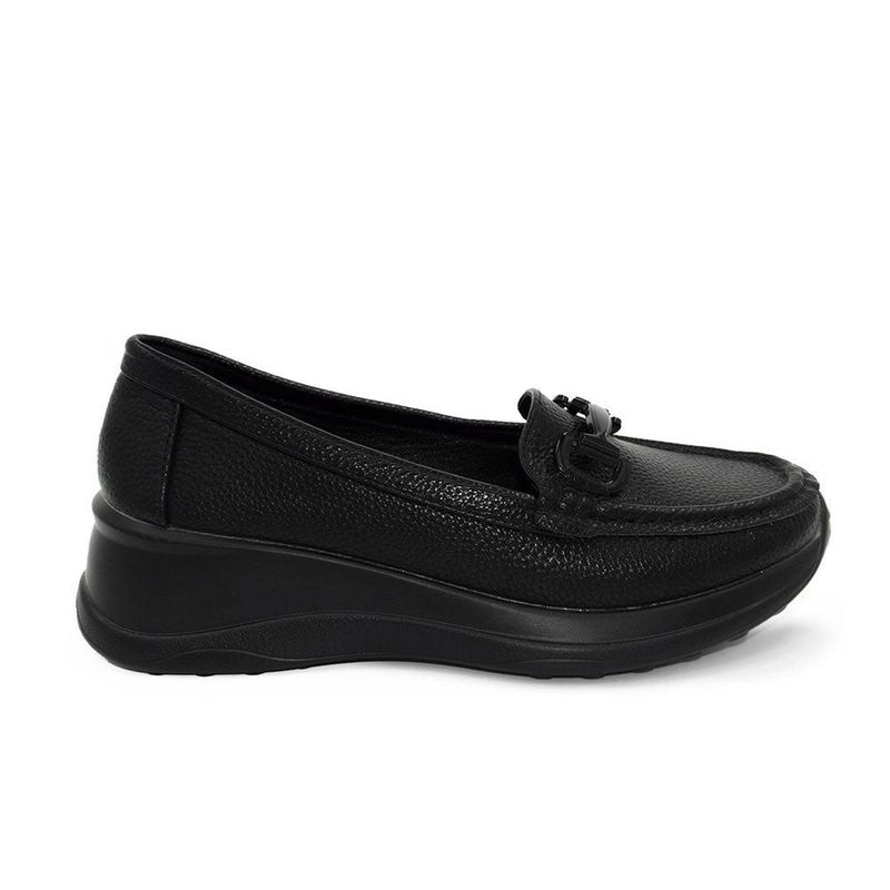 STHEF - MOCASIN MUJER STHEF NEGRO 8121