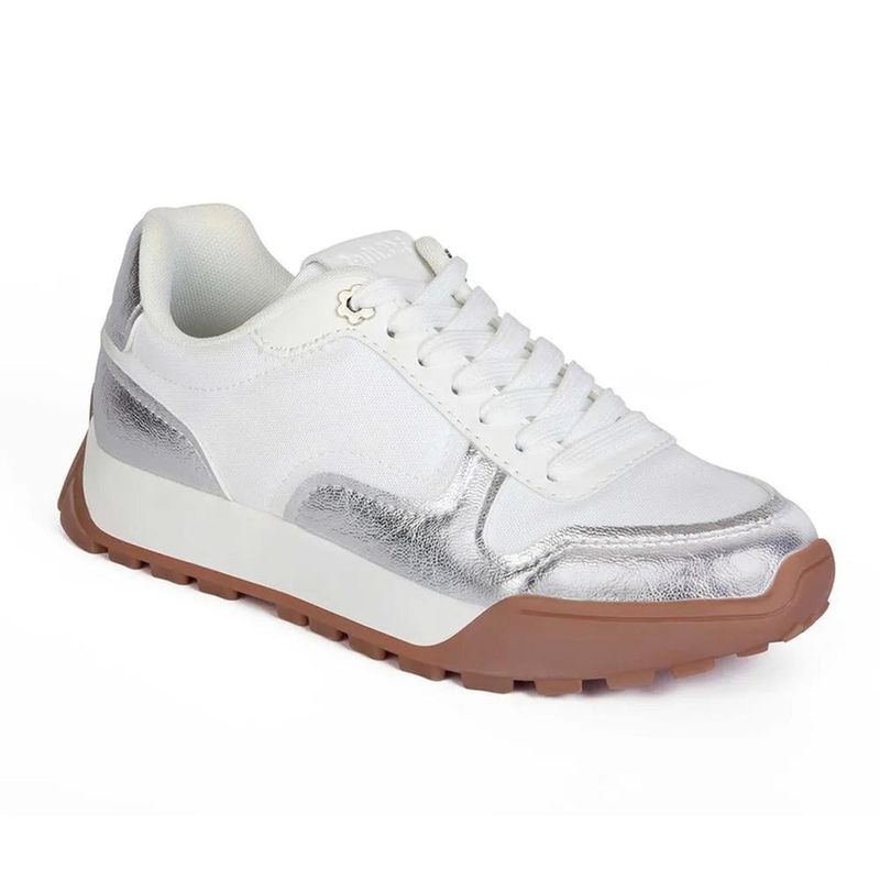 STHEF - ZAPATILLA MUJER STHEF CASUAL WHITE/SILVER 7976