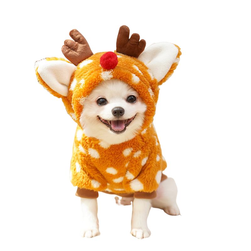 BLWOENS - Disfraz de Reno para perro - Navidad - L