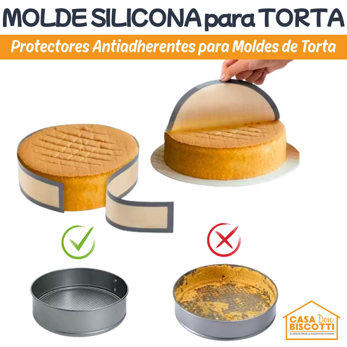 GENERICO - Banda y Base Silicona para Horneado Profesional Antiadherente Silpat