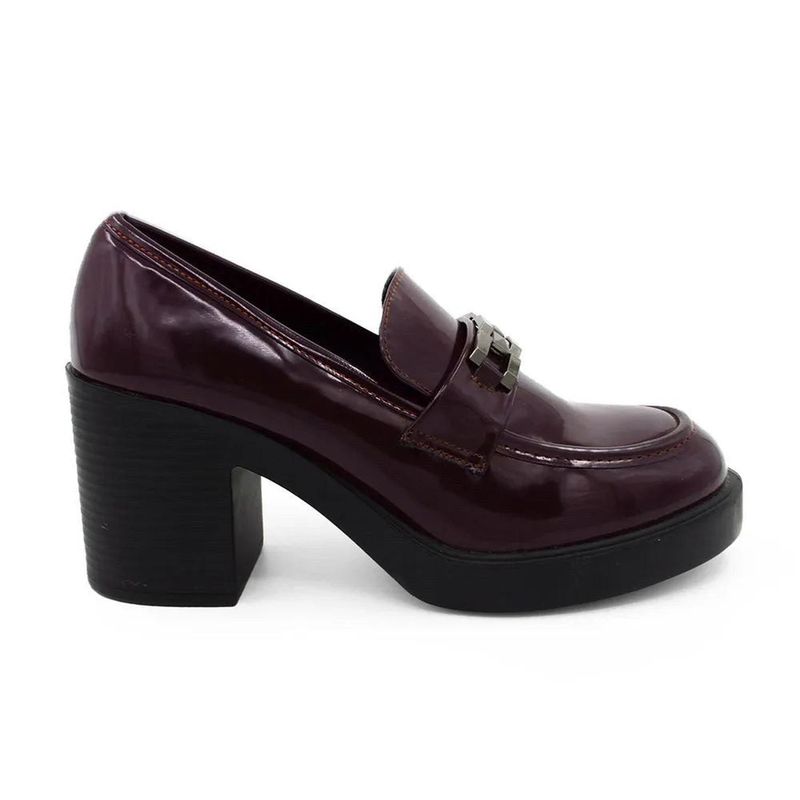 STHEF - MOCASIN MUJER STHEF BURGUNDY 8105