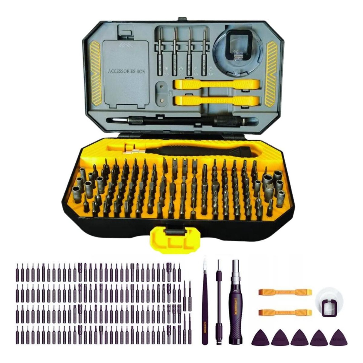 QUICK - Juego Kit De Destornilladores Precision 145 En1 Desarmadores
