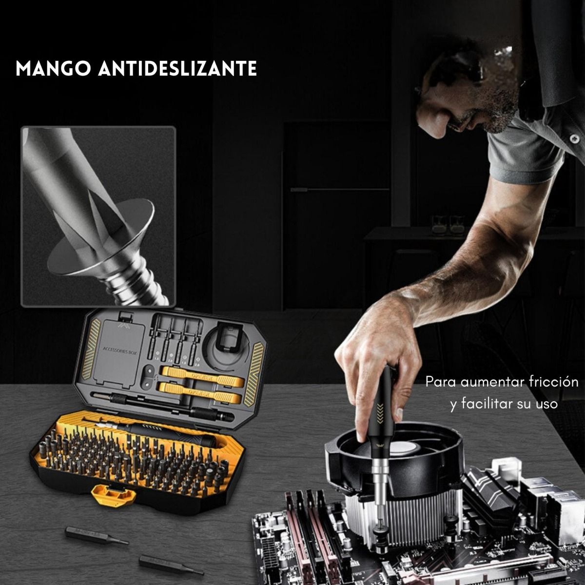 QUICK - Juego Kit De Destornilladores Precision 145 En1 Desarmadores