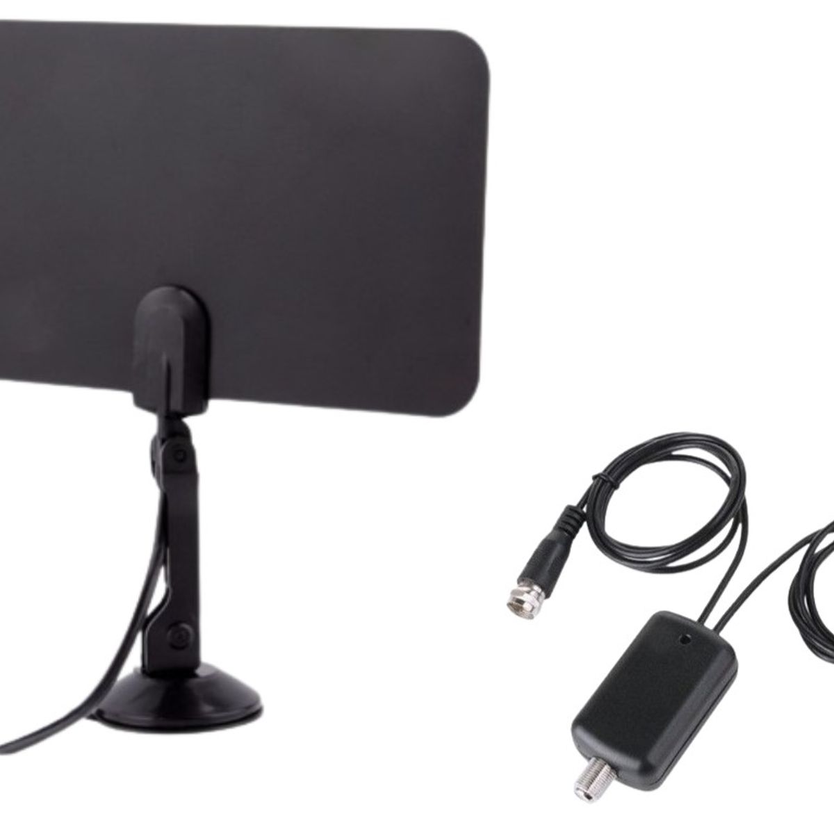 GENERICO - Antena Hd Tv Digital Interior Plana  Base con Amplificador Usb