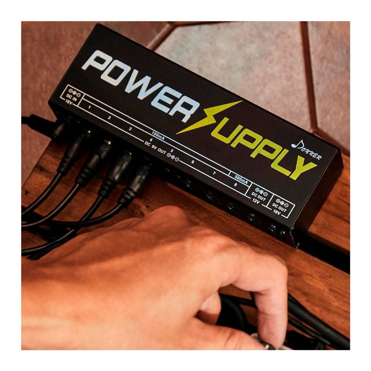DONNER - Fuente De Alimentación Pedales10 Salidas Guitarra Electrica