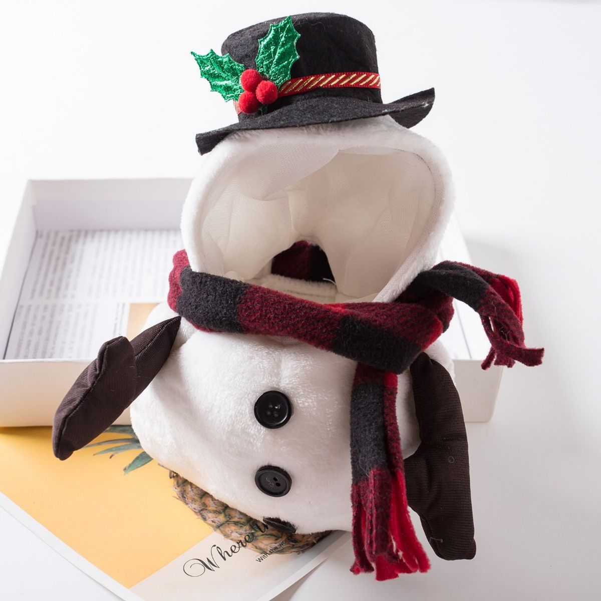 GIOIO - Disfraz para perro de Navidad- Muñeco de nieve - Snowman S