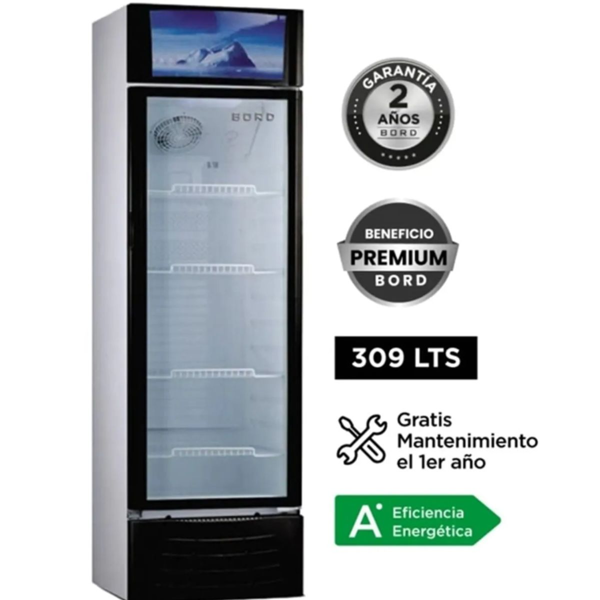 BORD - Refrigerador Exhibidora BORD EX309-M 309LT