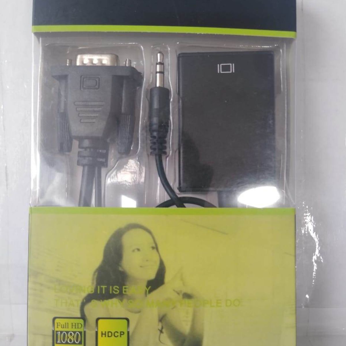 GENERICO - Adaptador Vga A Hdmi Para Pc Con Audio Hd 1080p Convertidor