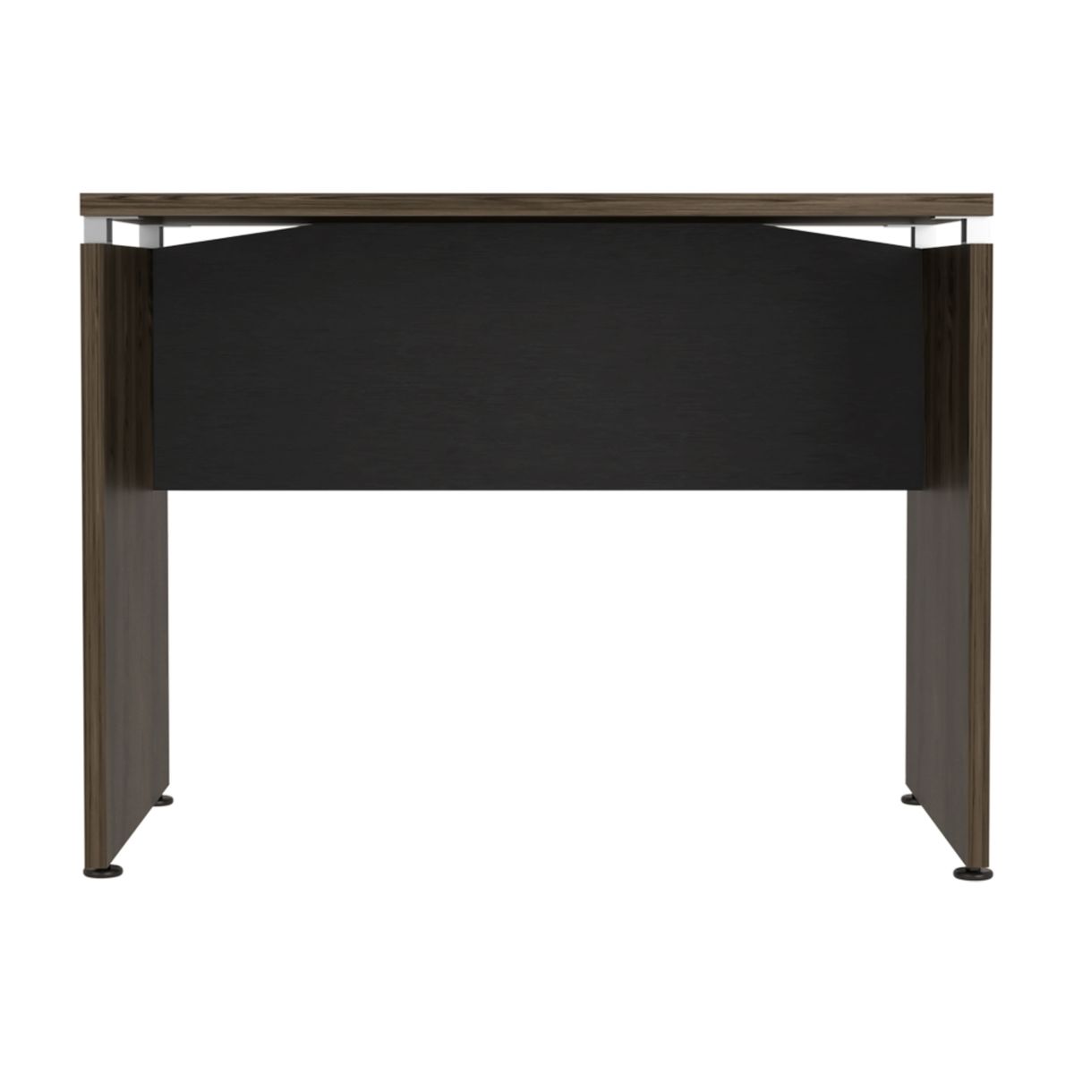 FMFURNITURE - Escritorio 75x100x60 Cm Fm-007N Negro Y Café Oscuro