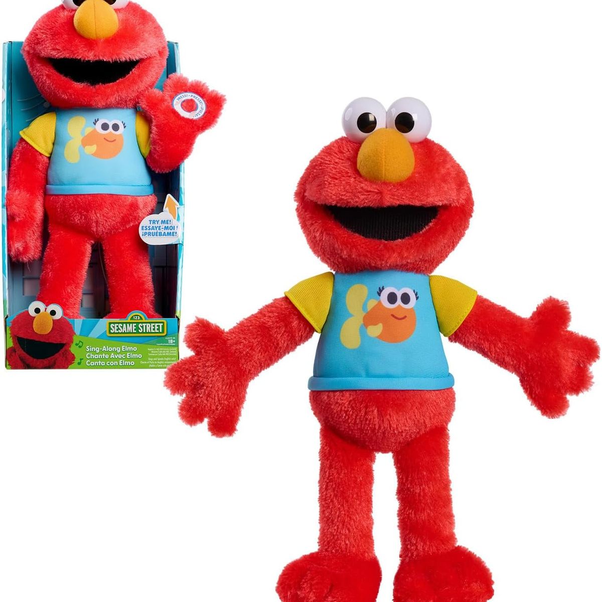 PLAZA SESAMO - SESAME STREET ELMO PELUCHE CANTA