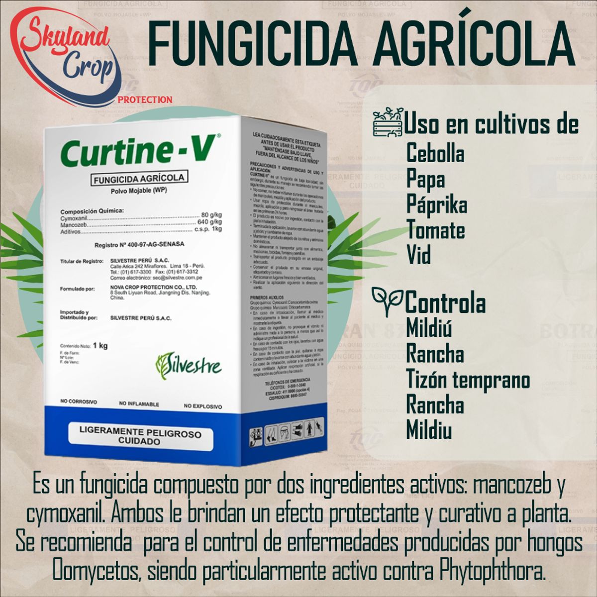 GENERICO - CURTINE-V 720 WP 1KG FUNGICIDA AGRÍCOLA