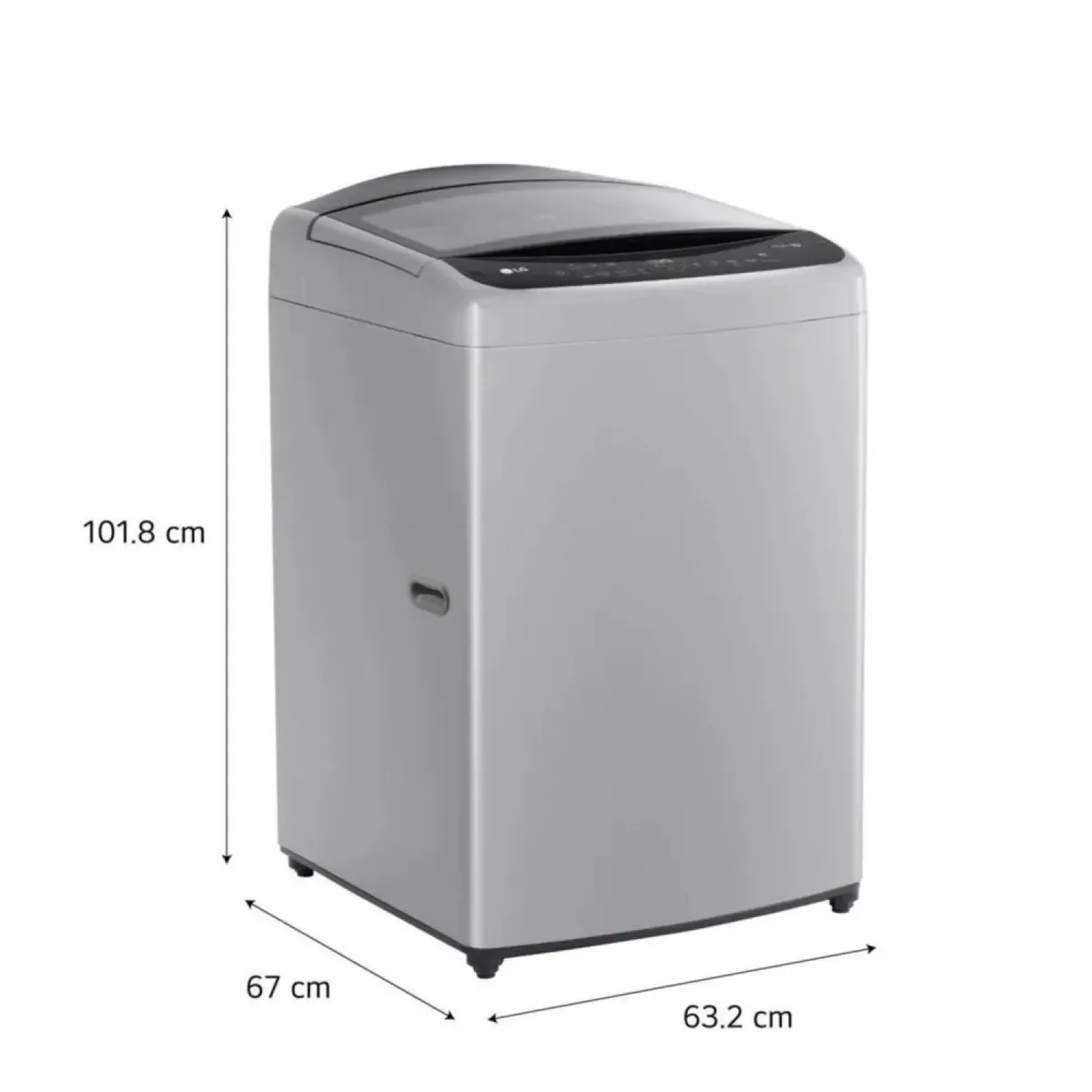 LG - Lavadora LG 17 kg Carga Superior con AI DD Gris WT17DV6T