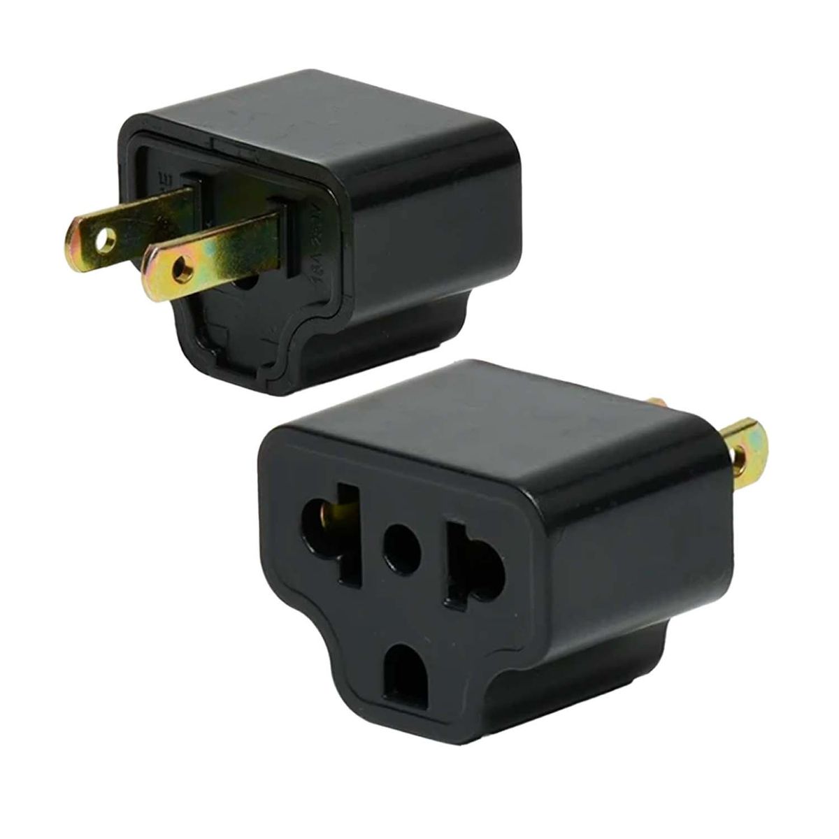 HOME LIGHT - Adaptador Universal Para Toma Corriente Con Tierra A Plano