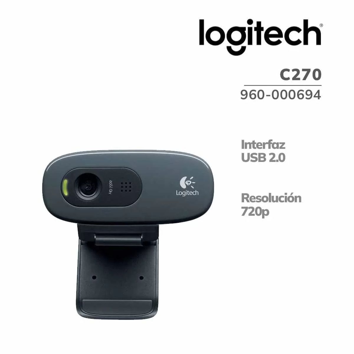 LOGITECH - CAMARA LOGITECH C270 HD 720P 960-000694