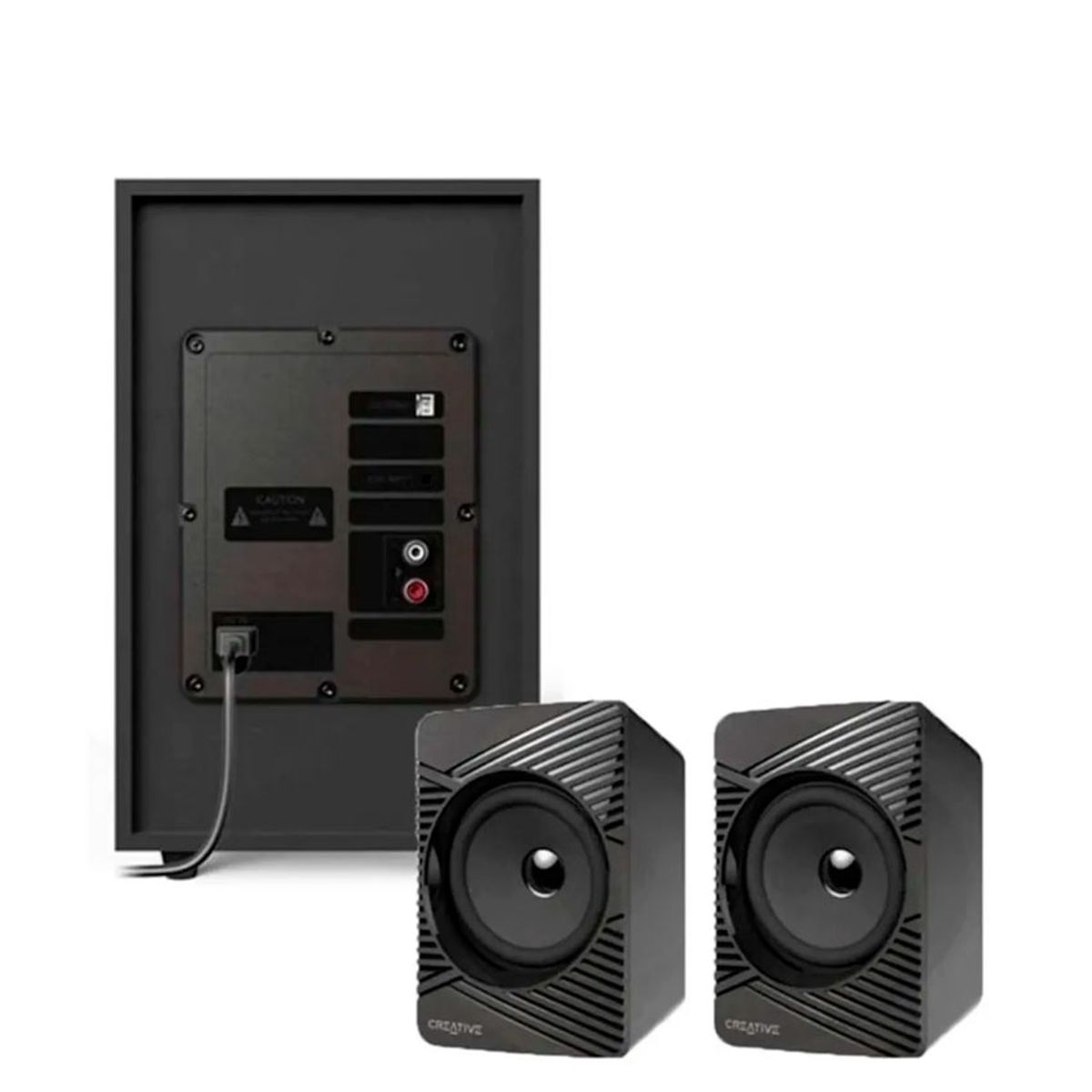 CREATIVE - Parlante Creative E2500 2.1 Negro  Bluetooth, USB y Radio FM