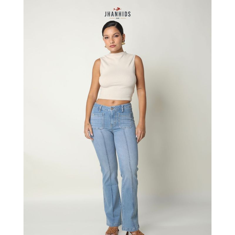 JHAN HIDS - Pantalón Flare Denim Daphne Petite