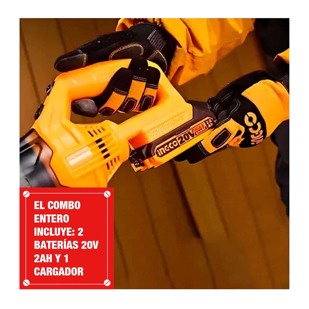 INGCO TOOLS - Aspiradora Ingco 0.5 Litros 20v + 2 Baterías 2ah Y Cargador