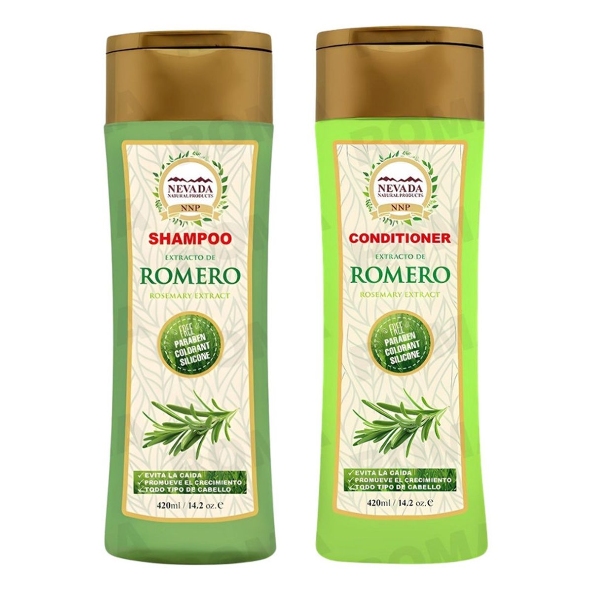 NEVADA NATURAL PRODUCTS - PACK SHAMPOO + ACONDICIONADOR DE EXTRACTO DE ROMERO 420ML NEVADA