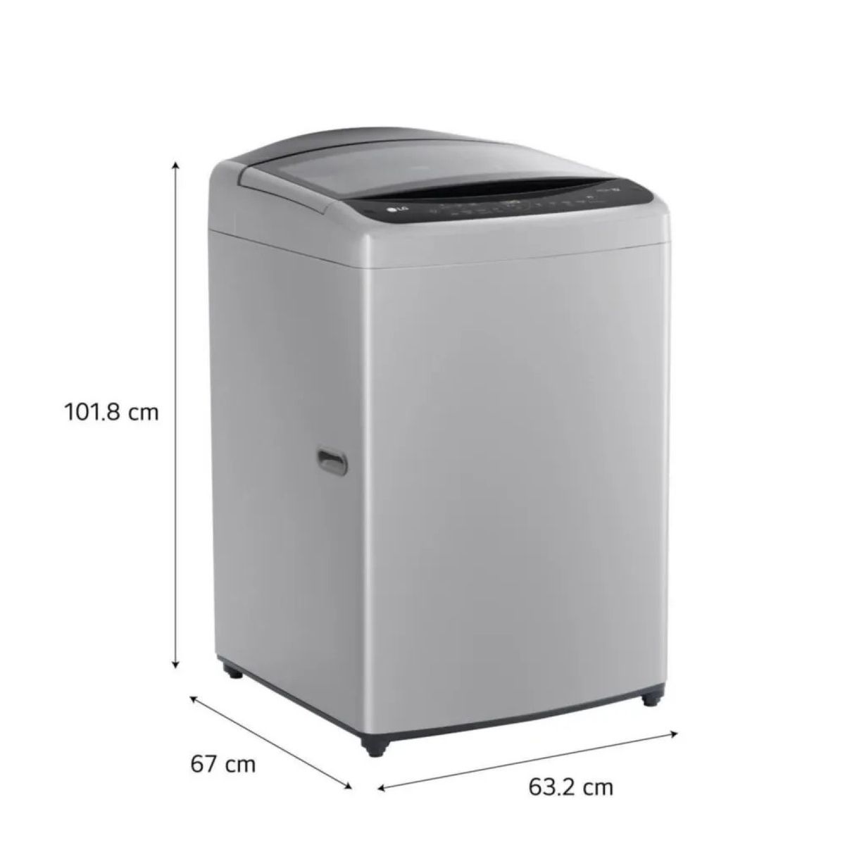 LG - Lavadora LG 17 kg Carga Superior con AI DD Gris WT17DV6T
