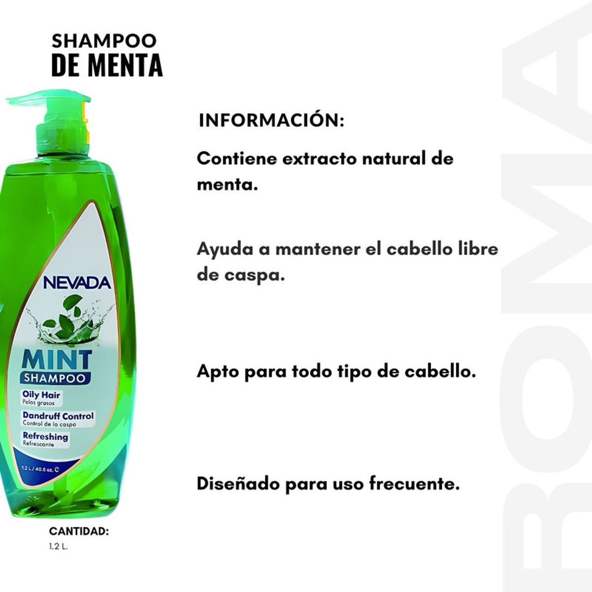 NEVADA NATURAL PRODUCTS - PACK 3 SHAMPOO DE MENTA 12L NEVADA