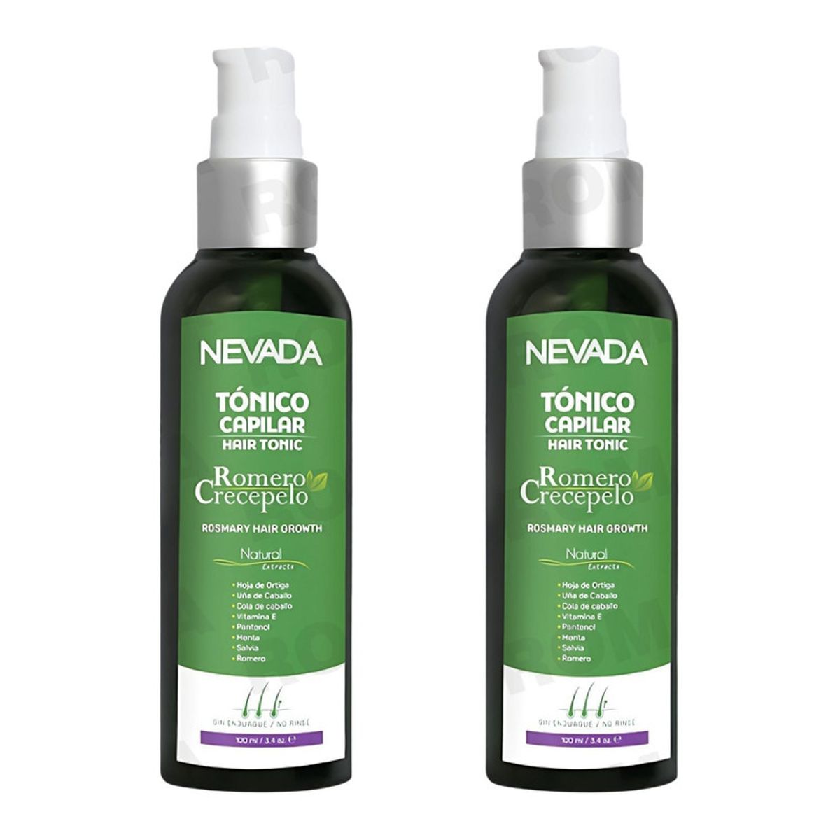 NEVADA NATURAL PRODUCTS - PACK 2 TÓNICO CAPILAR ROMERO CRECEPELO ORIGINAL 100ML NEVADA