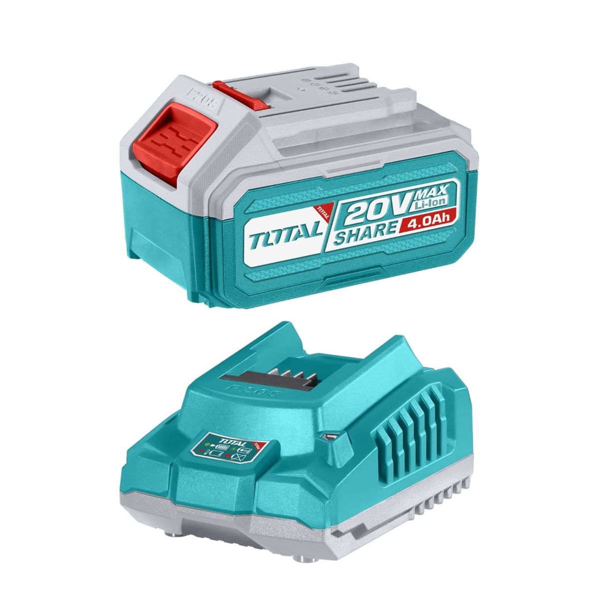 TOTAL TOOLS - Batería De Litio 20v 40ah + Cargador Total Multiherramienta