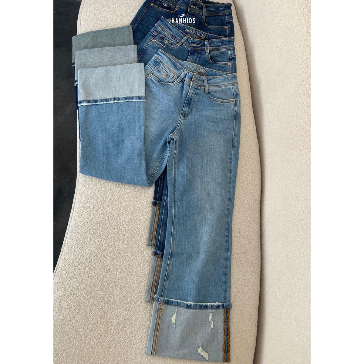 JHAN HIDS - Straight Pant Denim Boni