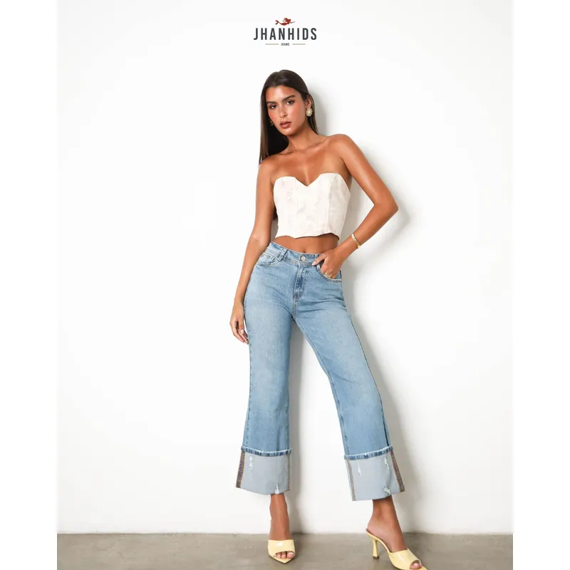 JHAN HIDS - Straight Pant Denim Boni