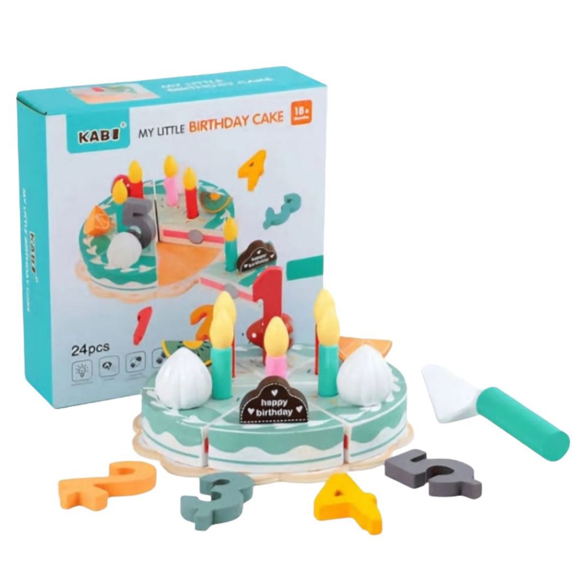 GENERICO - Juguete de Torta Pastel de Madera