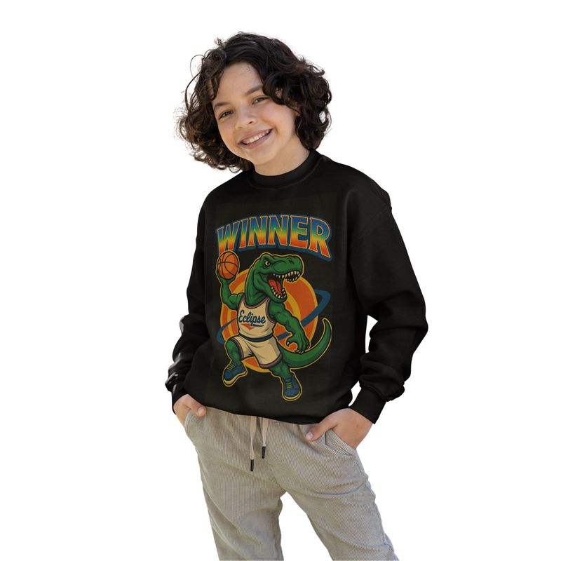 GENERICO - poleras niño franelado negro dinosaurio T-REX Winner