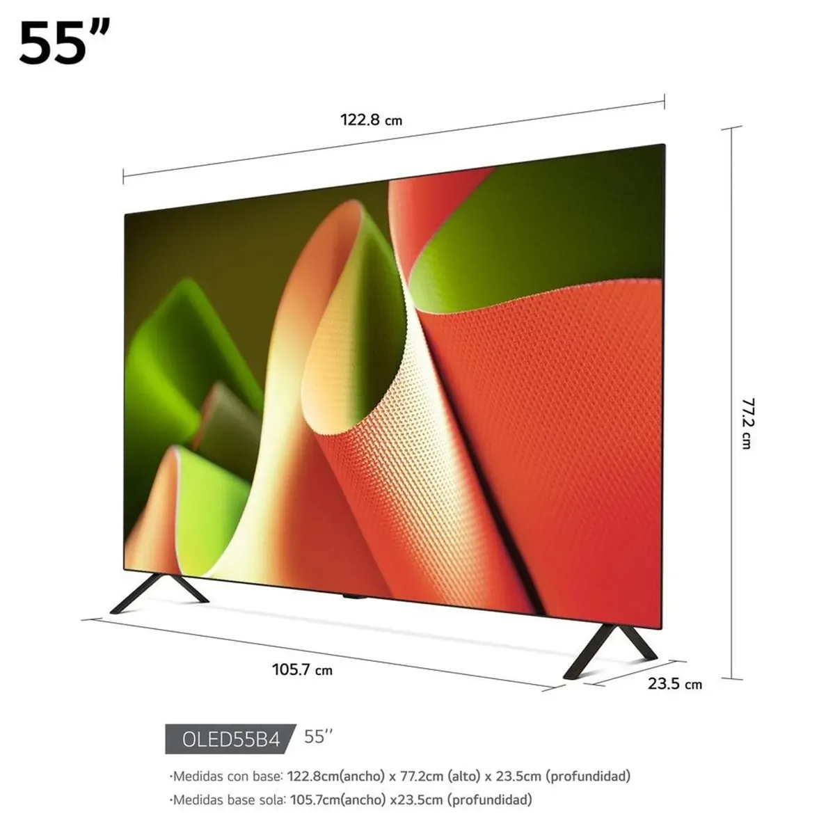 LG - TELEVISOR LG OLED 55” 4K UHD Smart TV AI ThinQ OLED55B4PSA