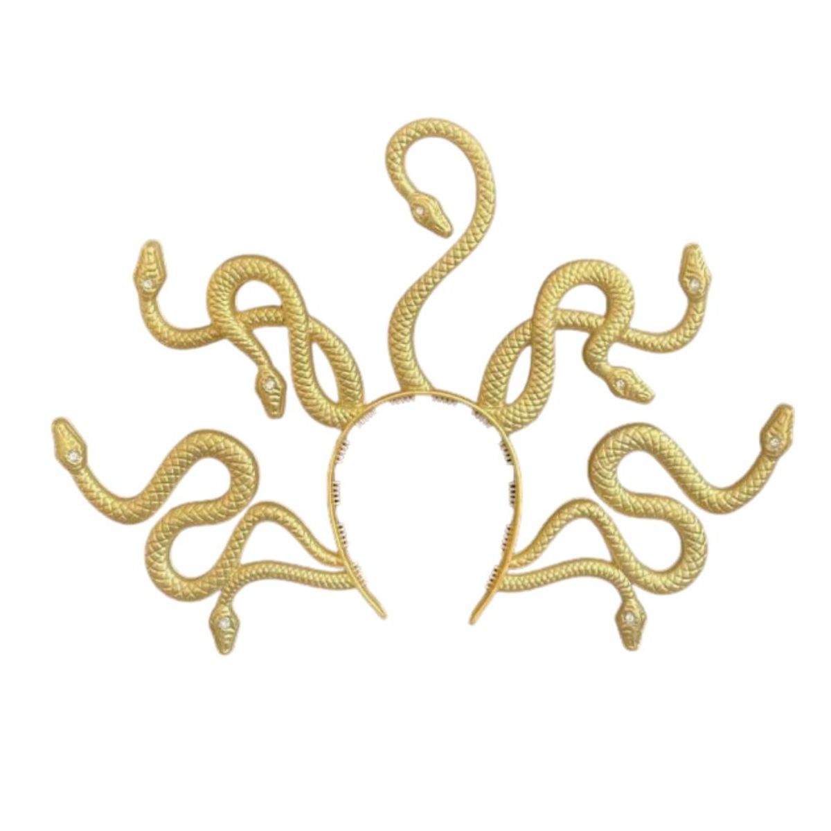 GENERICO - Diadema Medusa Chic Grande Vincha Gold