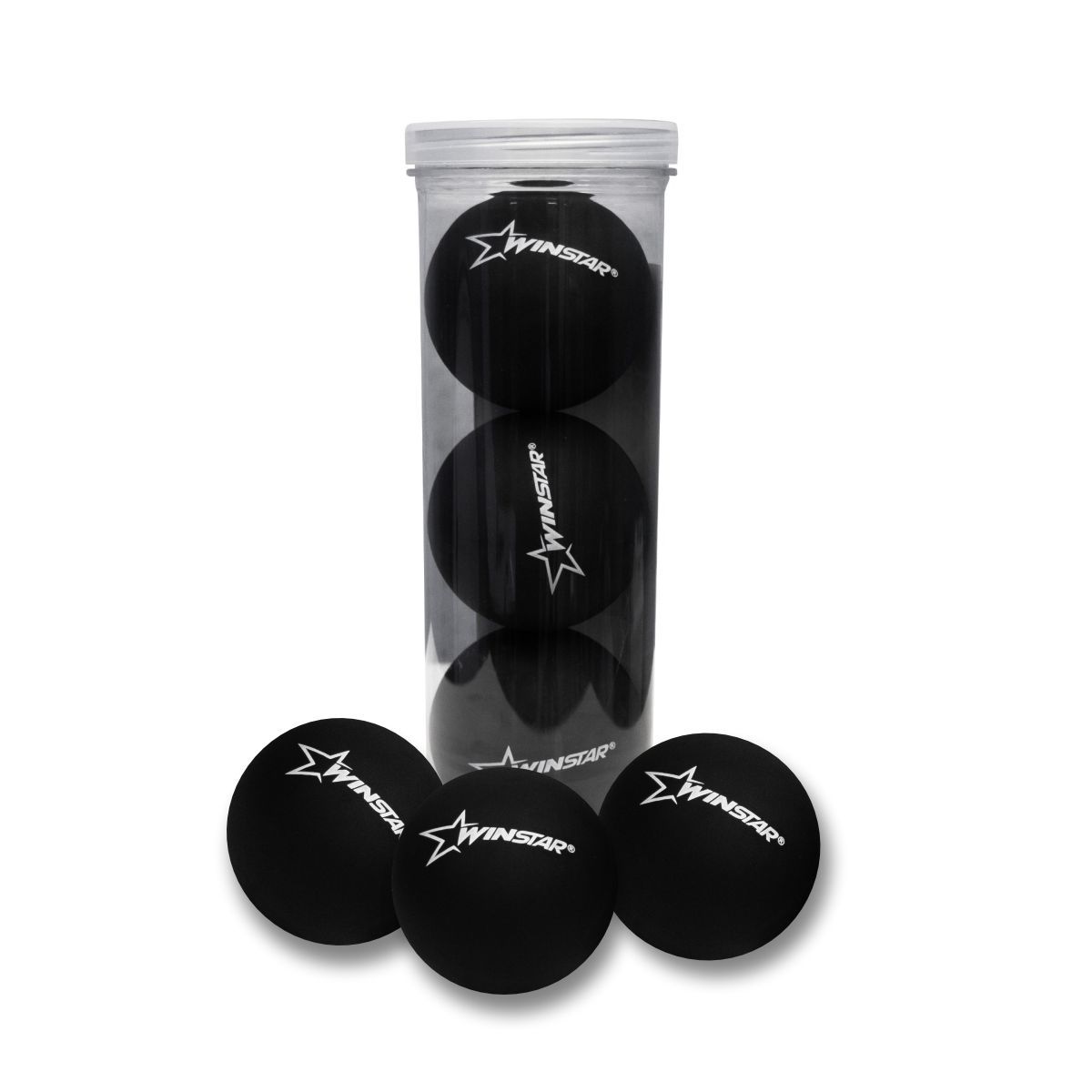 WINSTAR - Set de 3 Pelotas de Frontón Negro