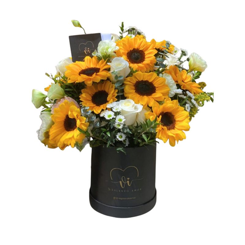 GENERICO - Box Adriana  Arreglo floral - Flores amarillas