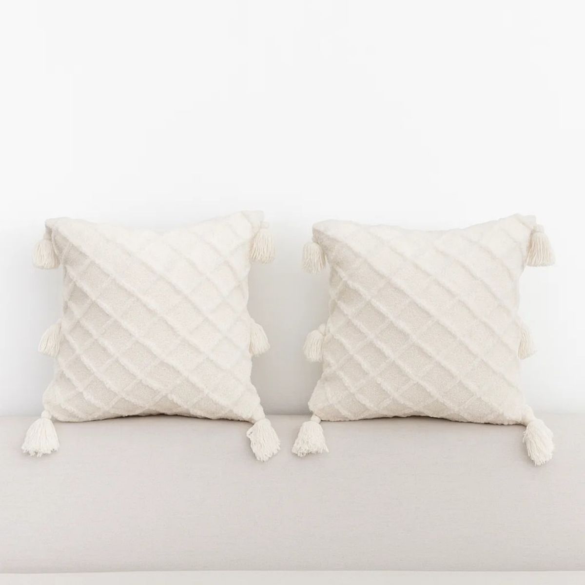 GENERICO - Pack 2 Cojines Decorativos Élite Rombo 40x40 – Zalmohadas