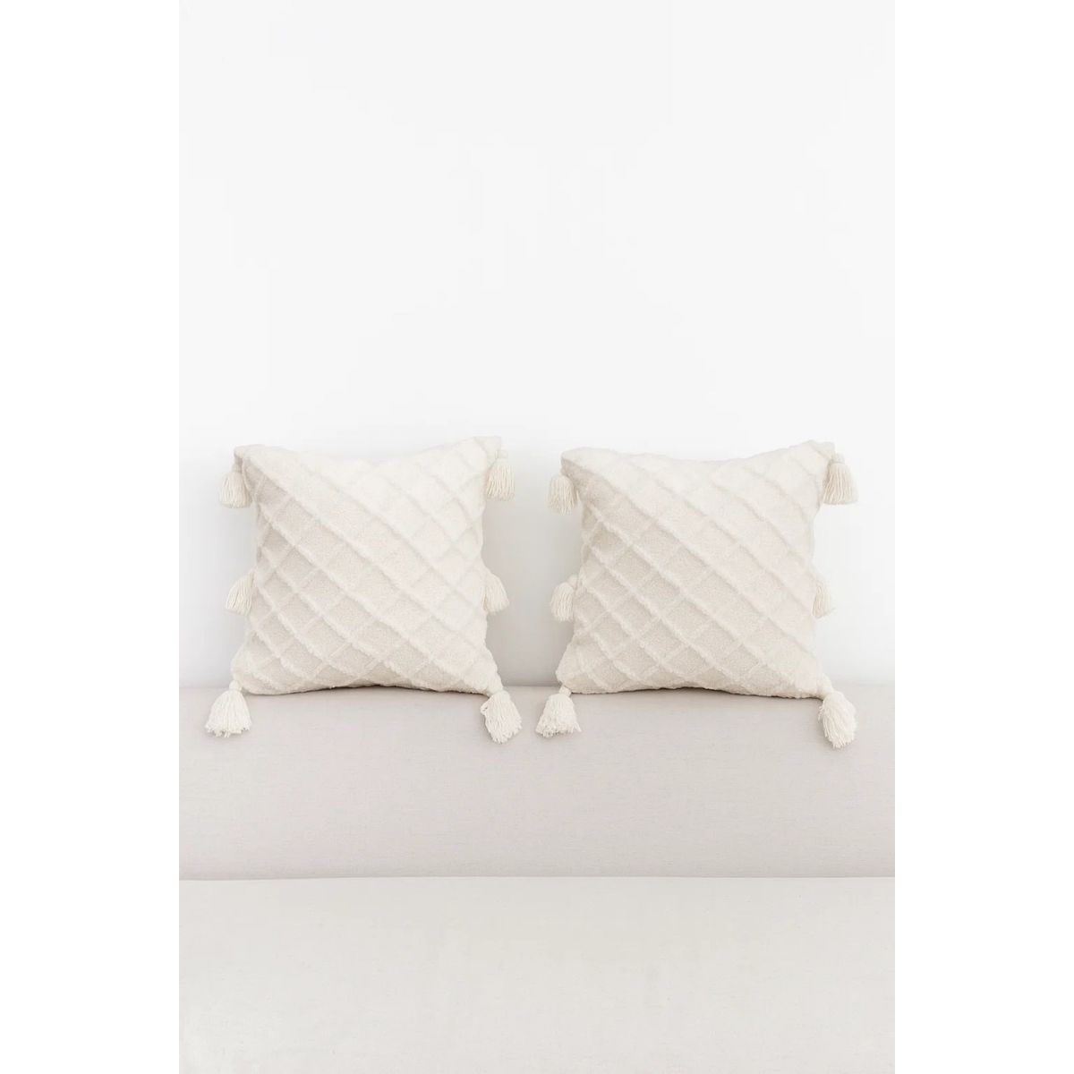 GENERICO - Pack 2 Cojines Decorativos Élite Rombo 40x40 – Zalmohadas