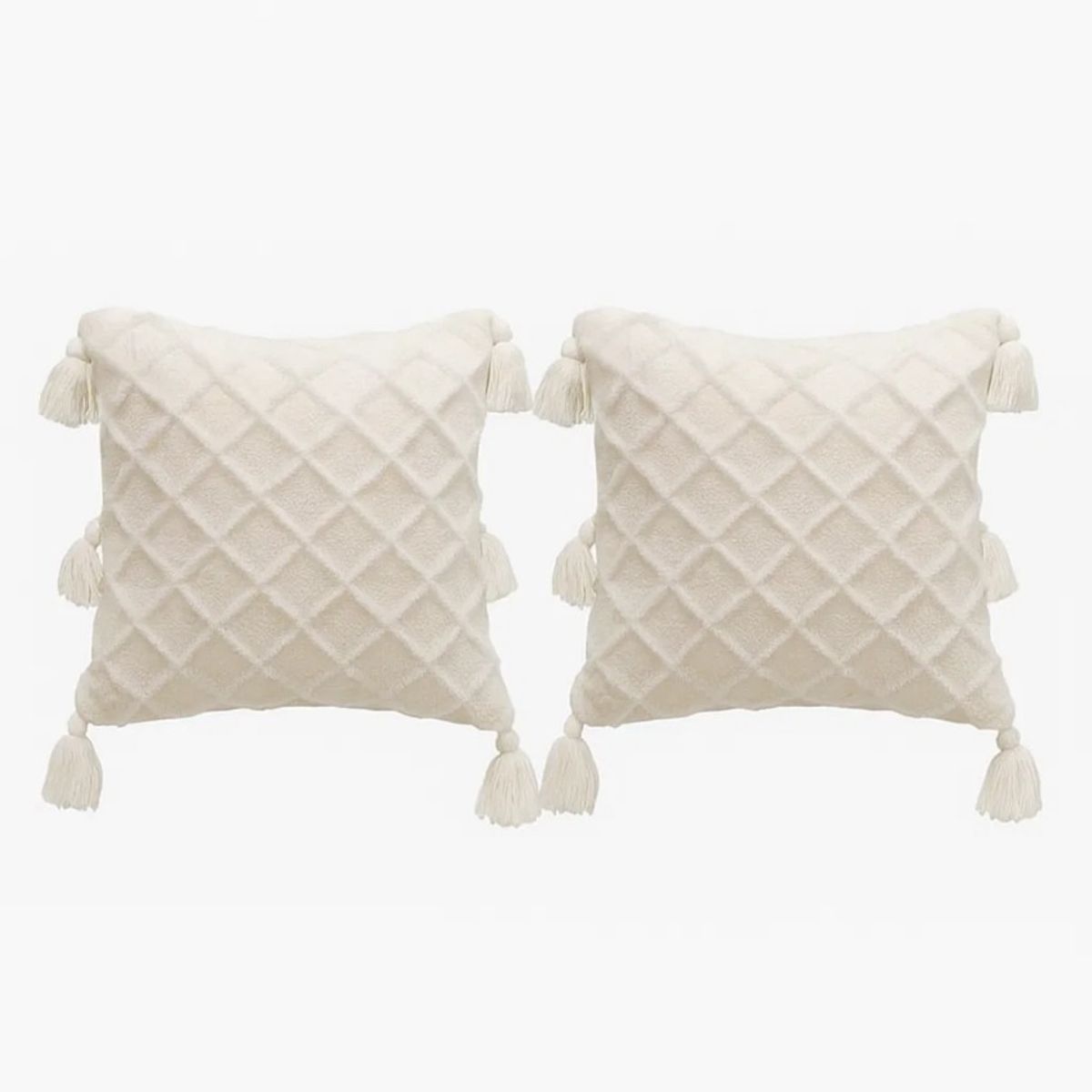 GENERICO - Pack 2 Cojines Decorativos Élite Rombo 40x40 – Zalmohadas