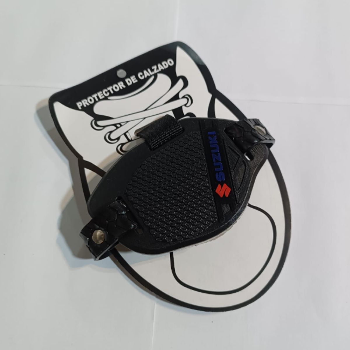 GENERICO - PROTECTOR DE ZAPATO PARA MOTO SUZUKI AZUL