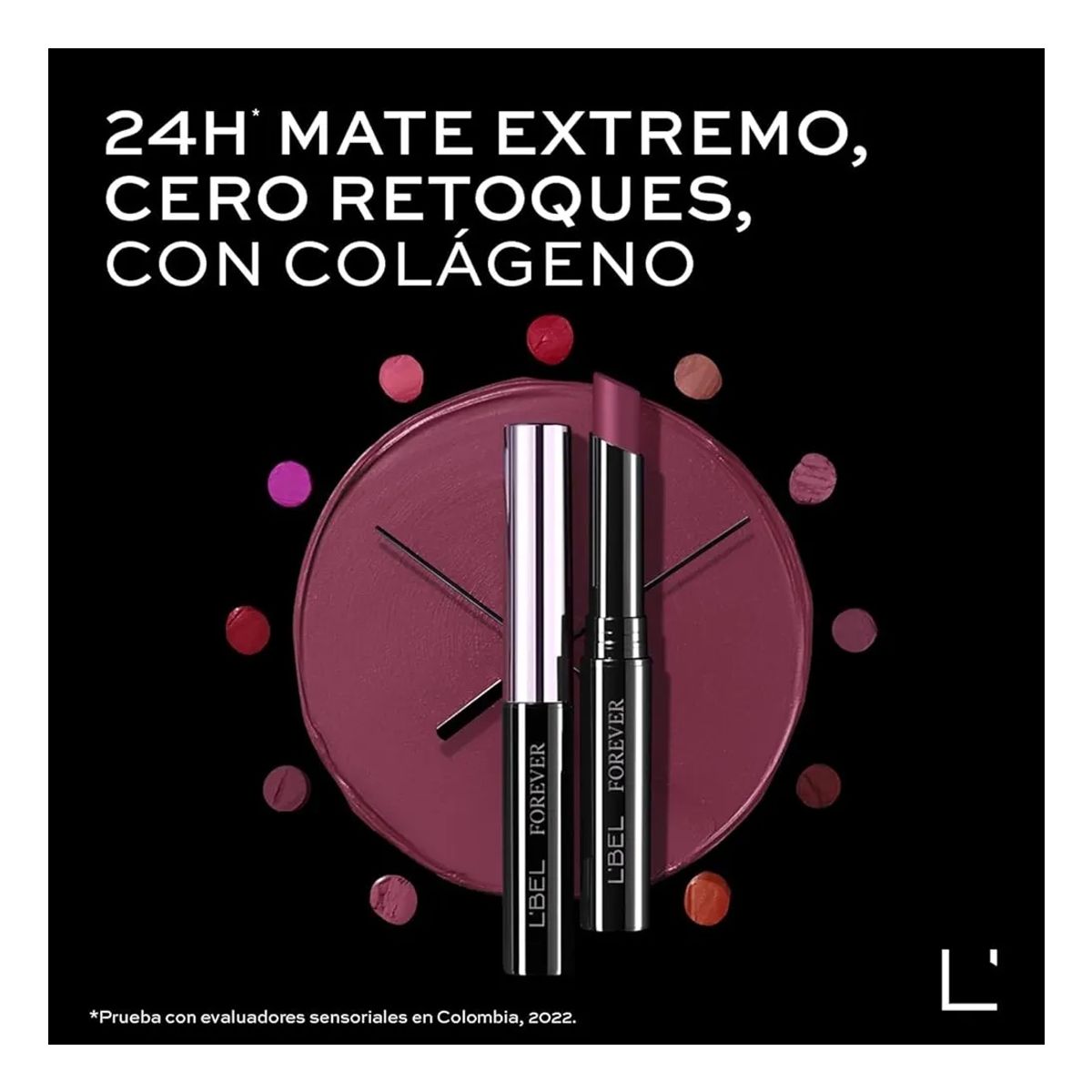 LBEL - Labial Barra Mate FOREVER MATTE  24H L’bel pink rose