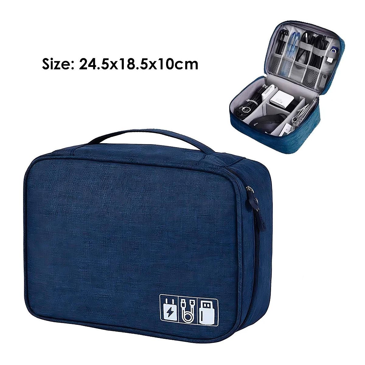 GENERICO - Bolsa Almacenamiento Bolsa de Viaje para Organizar Cables