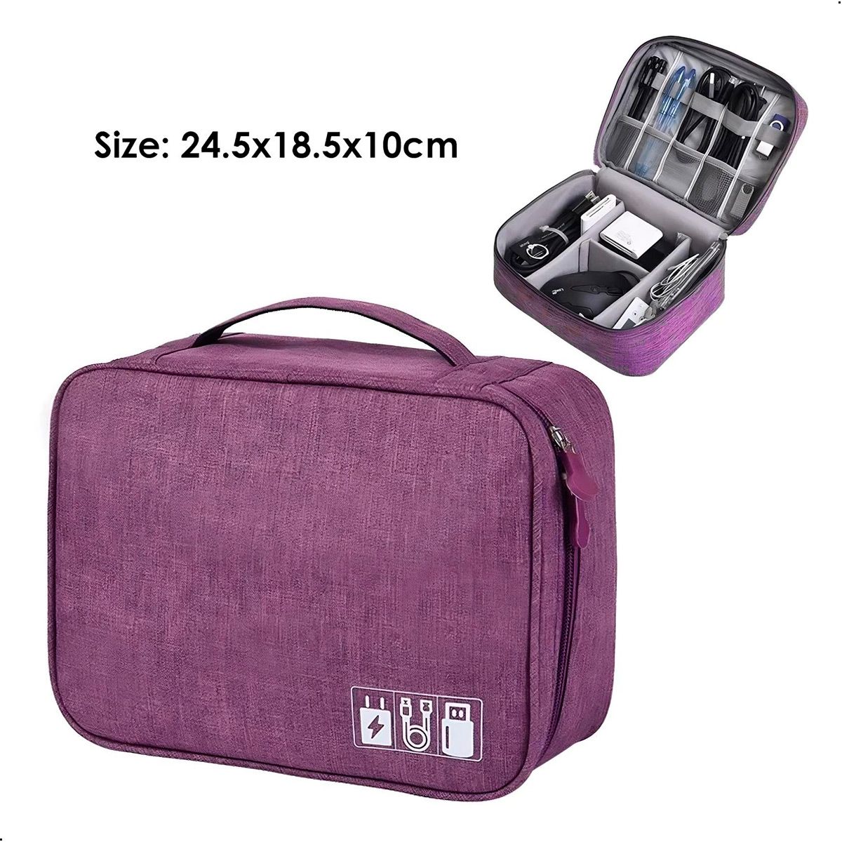 GENERICO - Bolsa Almacenamiento Bolsa de Viaje para Organizar Cables