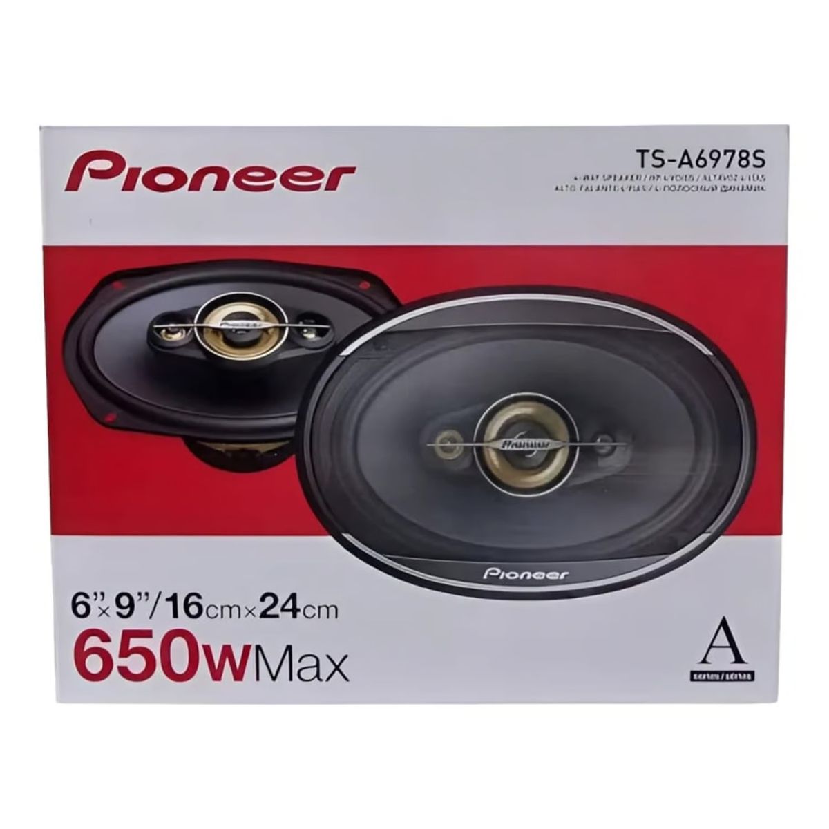 PIONEER - Parlantes Ovalados Pioneer 650w Ts-a6978s Color Negro