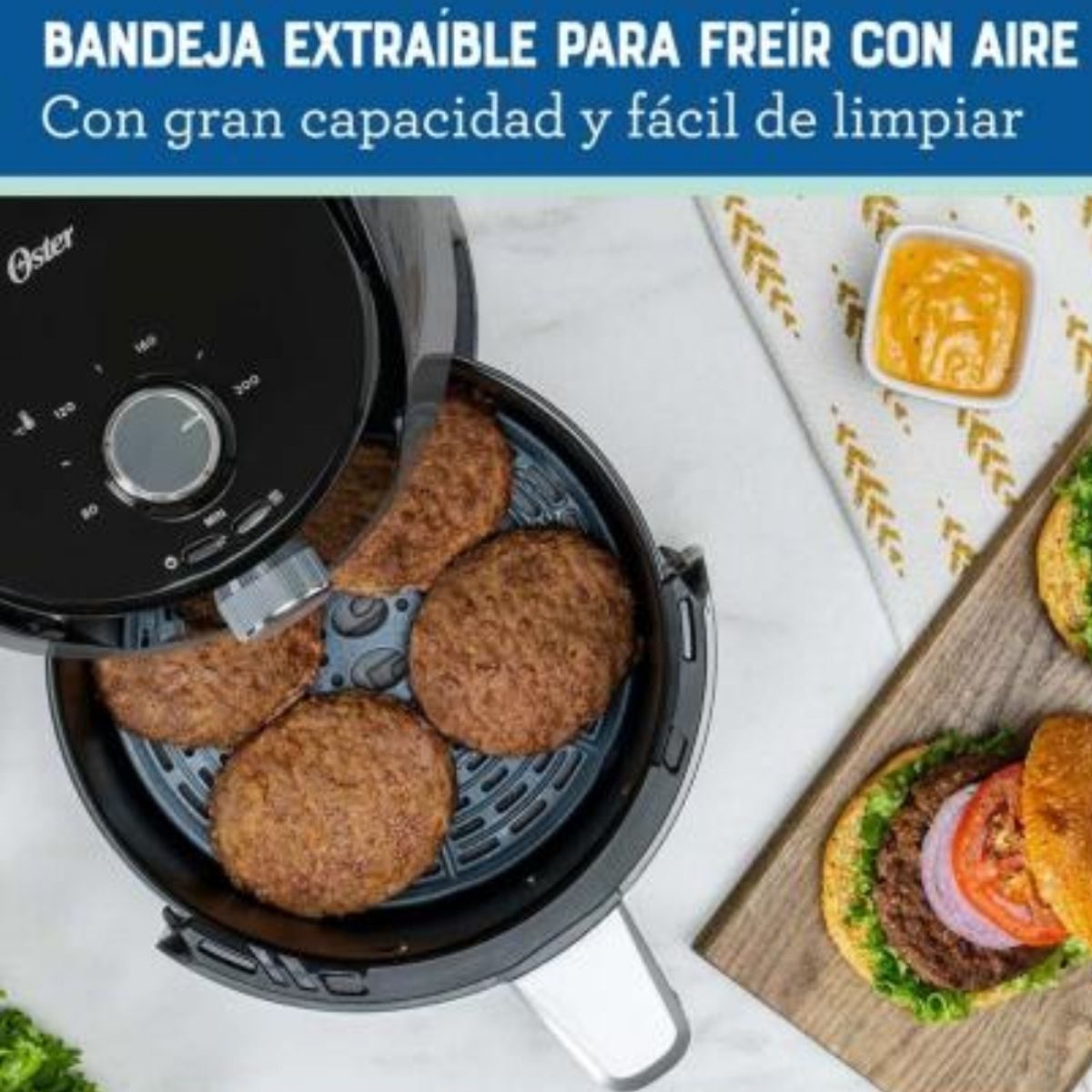 OSTER - FREIDORA DE AIRE OSTER 4LT COLOR NEGRO MOD CKSTAF40MDF