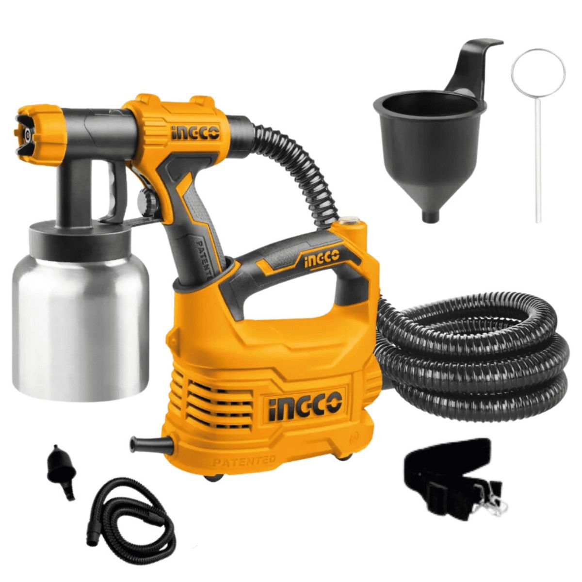 INGCO TOOLS - Pistola para pintar 550w tanque de aluminio Ingco