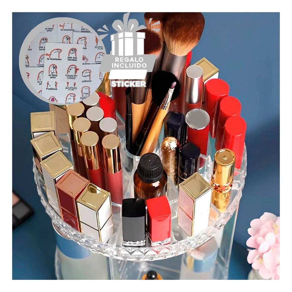 RYBIU IMPORT - Pack6 Organizador Circular Grande 360° Y+Regalo Stickers